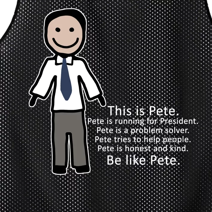 Be Like Pete Buttigieg Funny Mesh Reversible Basketball Jersey Tank