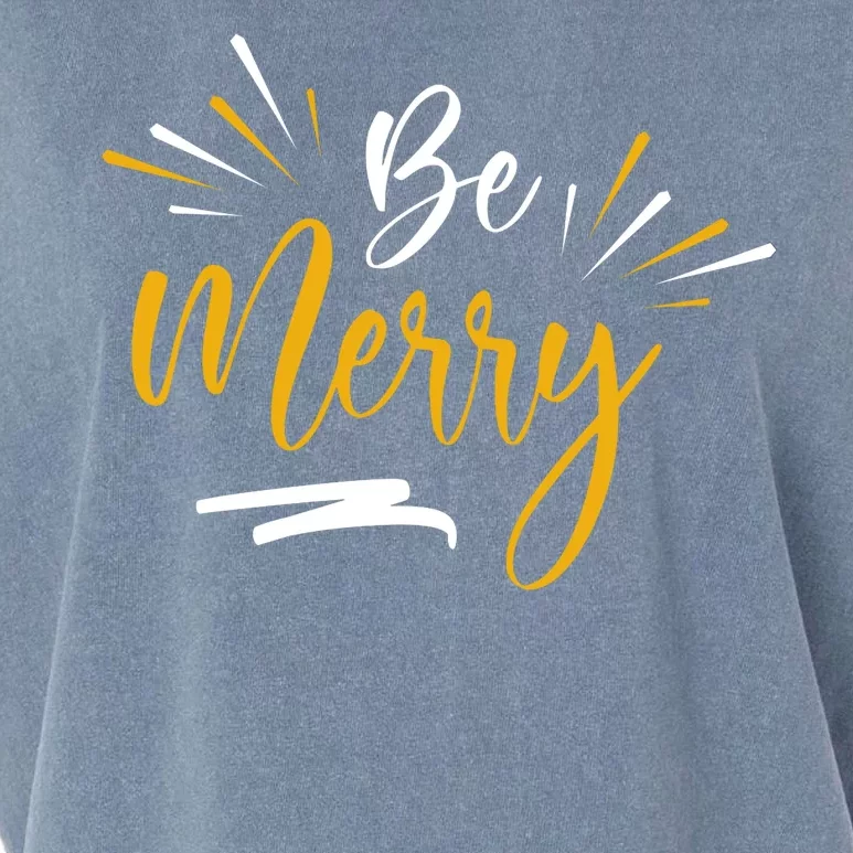 Be Merry Christmas Garment-Dyed Women's Muscle Tee