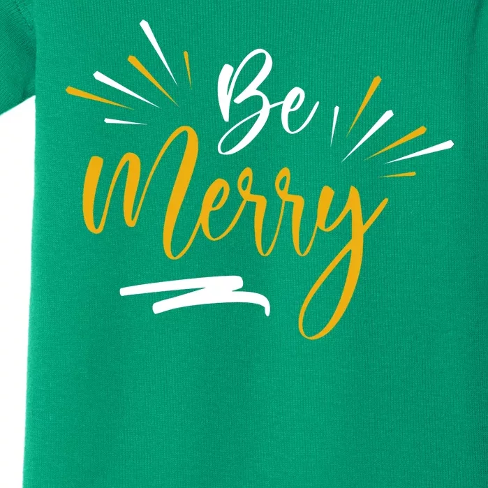 Be Merry Christmas Baby Bodysuit