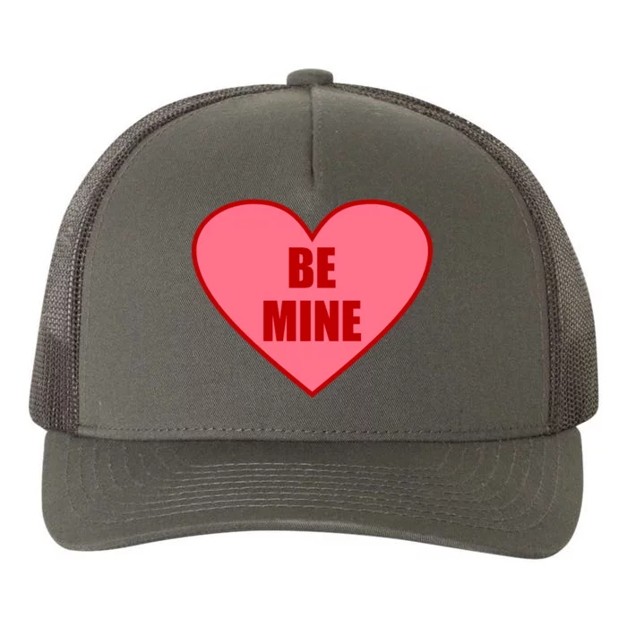 Be Mine Valentine's Day Heart Love Design Yupoong Adult 5-Panel Trucker Hat