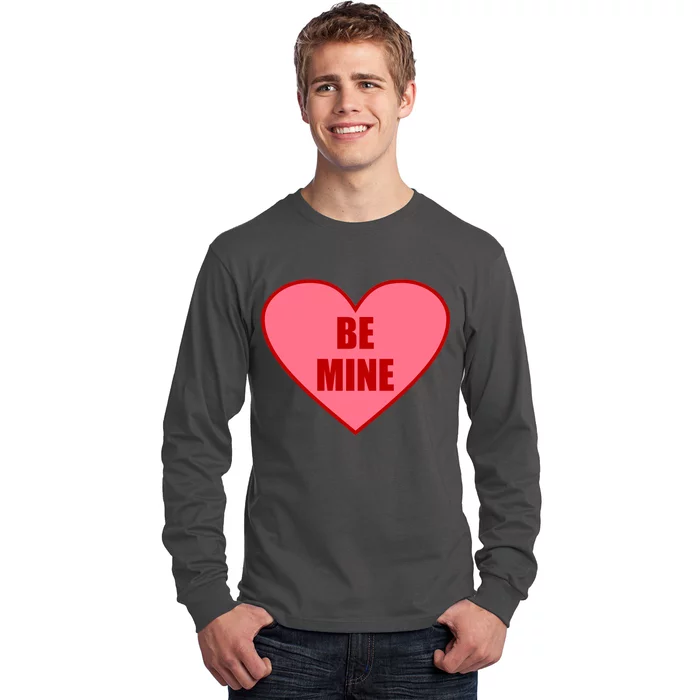 Be Mine Valentine's Day Heart Love Design Long Sleeve Shirt