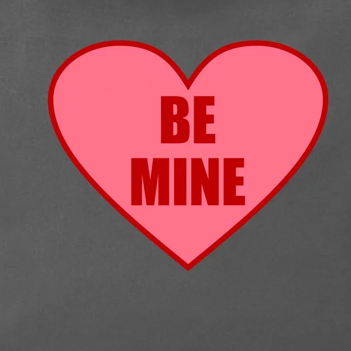 Be Mine Valentine's Day Heart Love Design Zip Tote Bag