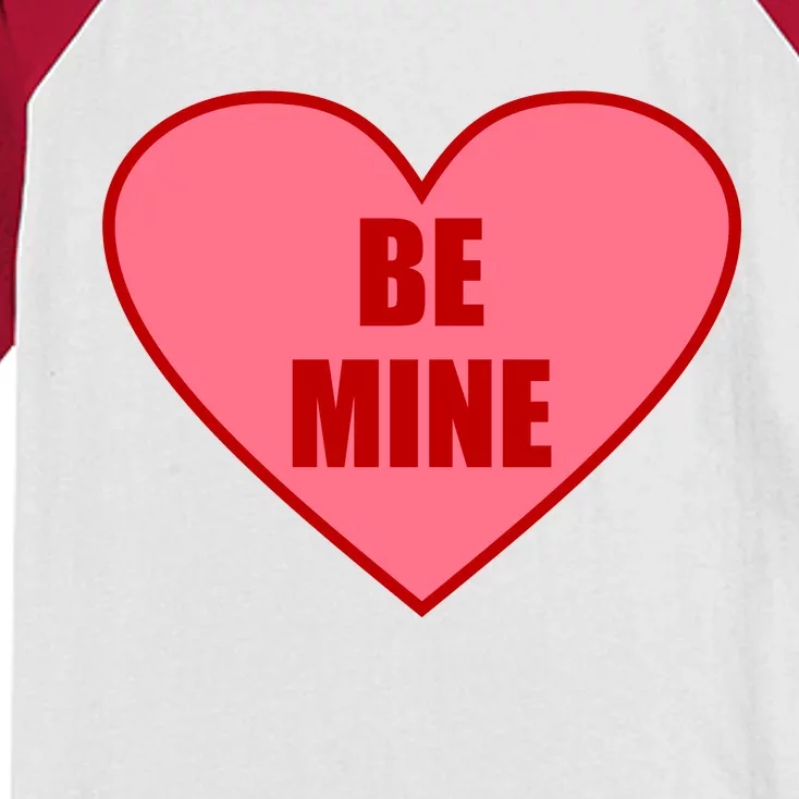 Be Mine Valentine's Day Heart Love Design Kids Colorblock Raglan Jersey