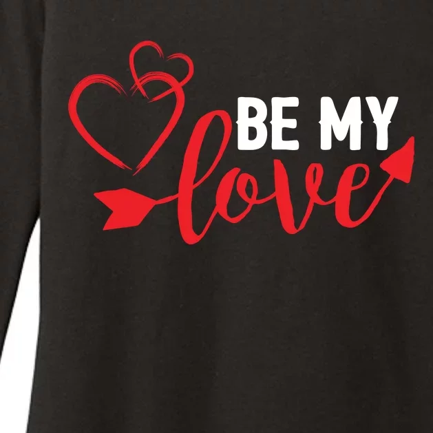 Be My Love Arrow Heart Womens CVC Long Sleeve Shirt