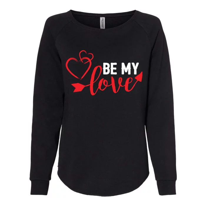 Be My Love Arrow Heart Womens California Wash Sweatshirt