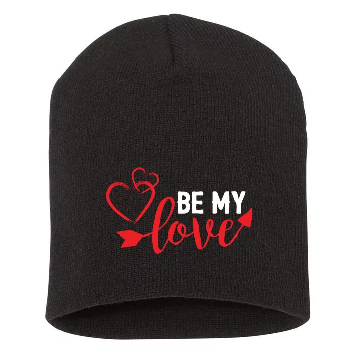 Be My Love Arrow Heart Short Acrylic Beanie