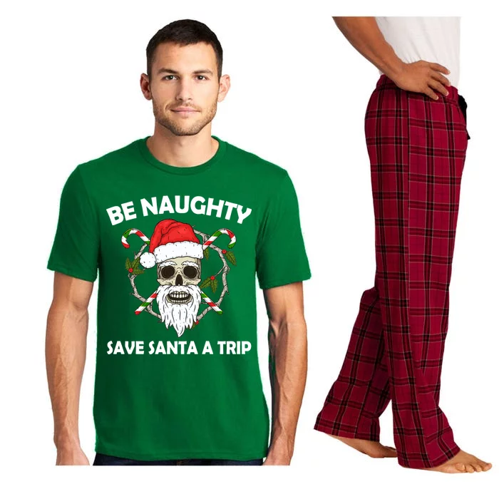 Be Naughty Save Santa A Trip Pajama Set