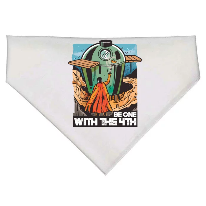 Be One With The 4th BBQ Parody USA-Made Doggie Bandana