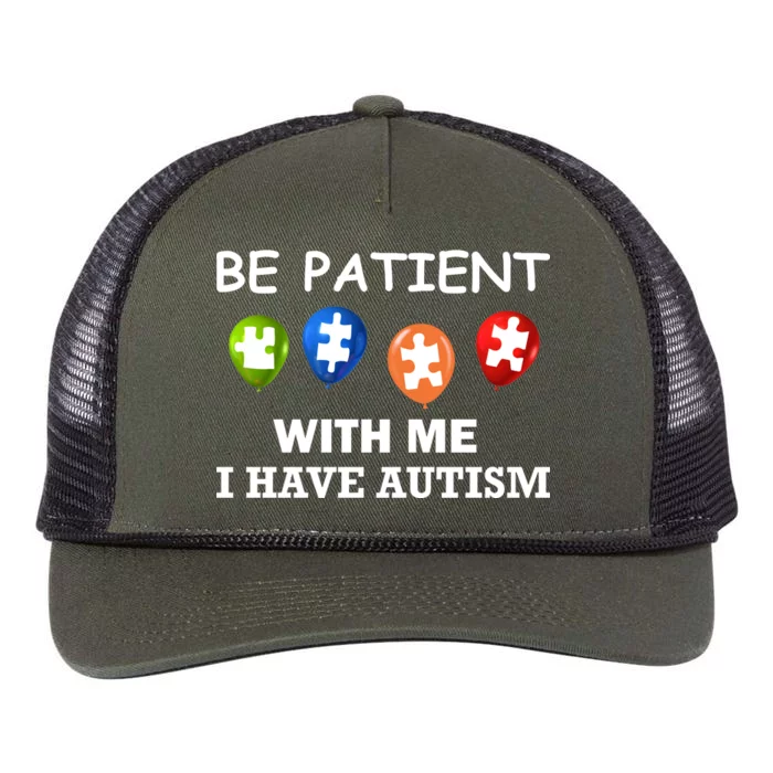 Be Patient With Me I Have Autism Retro Rope Trucker Hat Cap