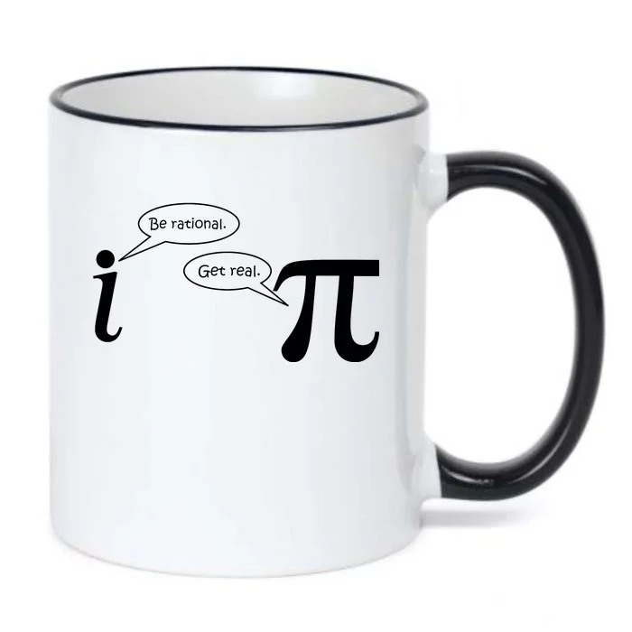 Be Rational Get Real Pi Math Black Color Changing Mug