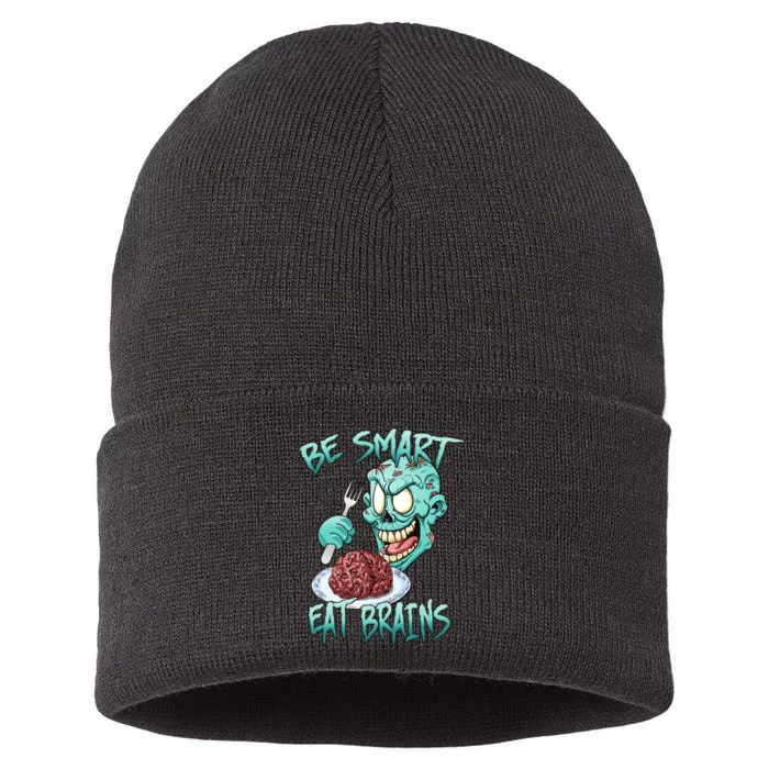 Be Smart Eat Brains Sustainable Knit Beanie