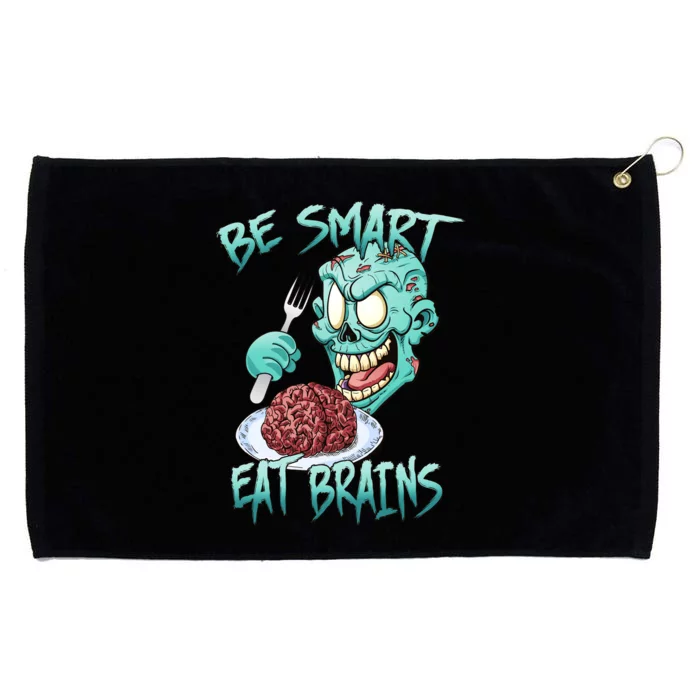 Be Smart Eat Brains Grommeted Golf Towel