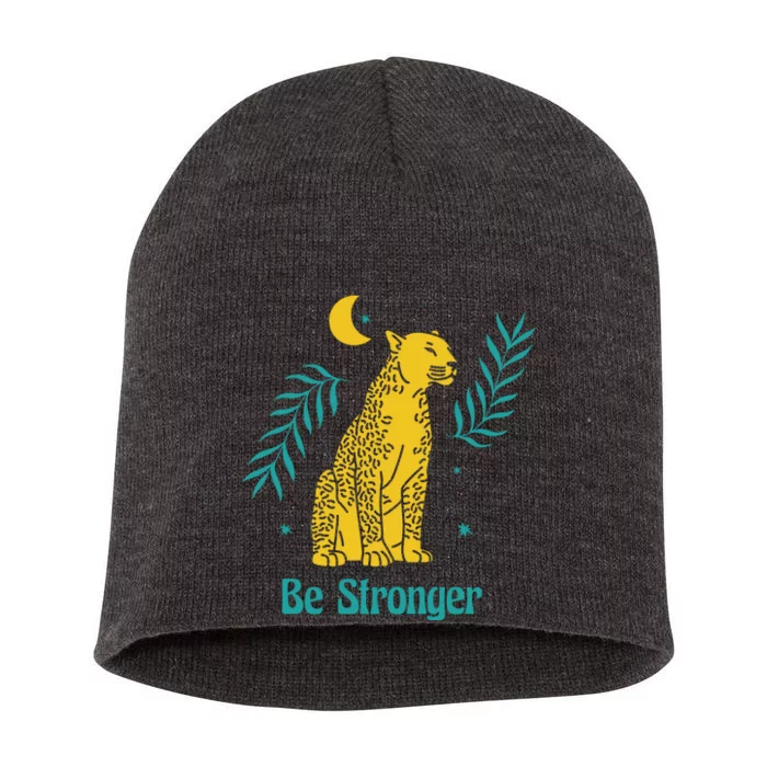 Be Stronger Tiger Short Acrylic Beanie