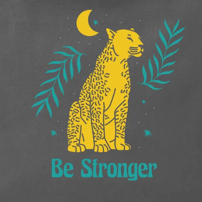 Be Stronger Tiger Zip Tote Bag