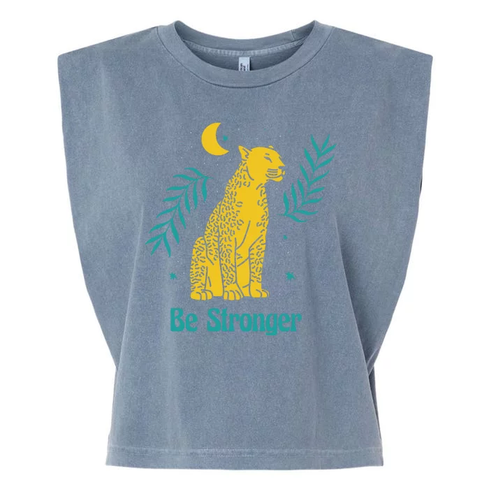 Be Stronger Tiger Garment-Dyed Women's Muscle Tee