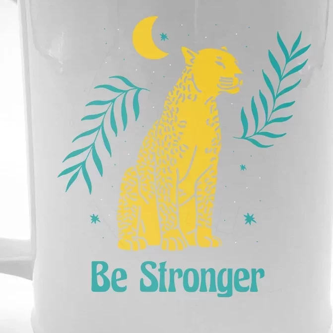 Be Stronger Tiger Front & Back Beer Stein