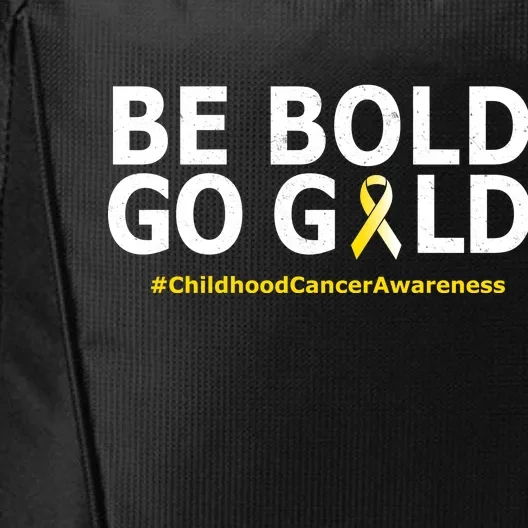 Be The Gold Childhood Cancer Awareness City Backpack