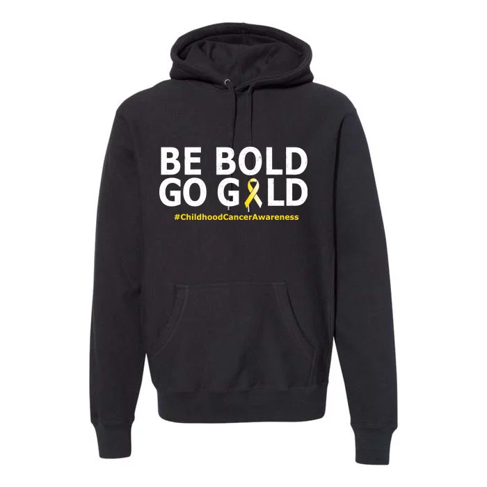 Be The Gold Childhood Cancer Awareness Premium Hoodie