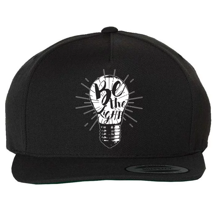 Be The Light Wool Snapback Cap