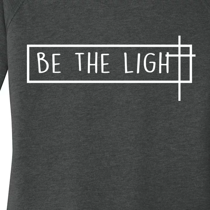 Be The Light Jesus Women's Perfect Tri Tunic Long Sleeve Shirt