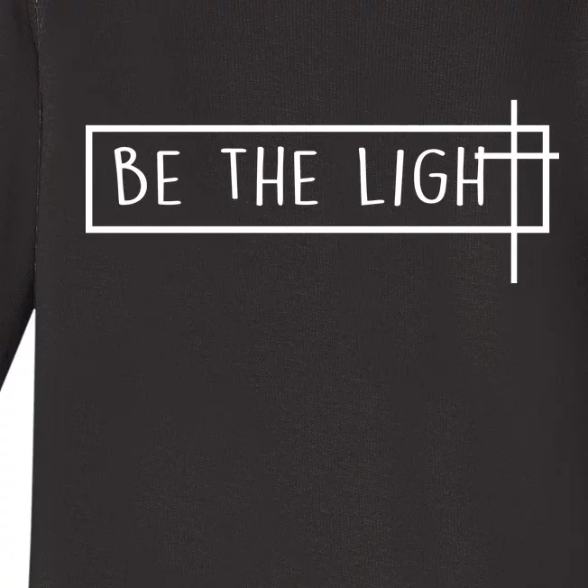 Be The Light Jesus Baby Long Sleeve Bodysuit