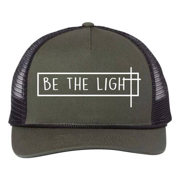 Be The Light Jesus Retro Rope Trucker Hat Cap