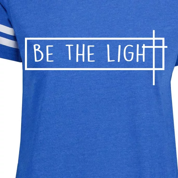 Be The Light Jesus Enza Ladies Jersey Football T-Shirt