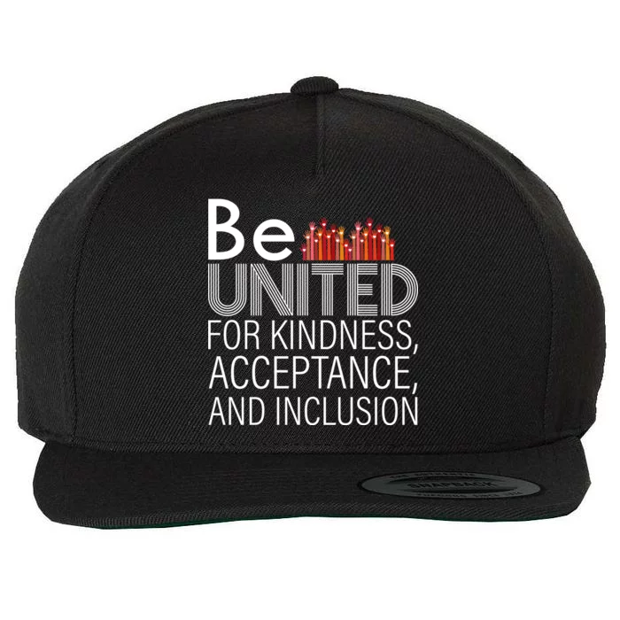 Be United For Kindness Wool Snapback Cap