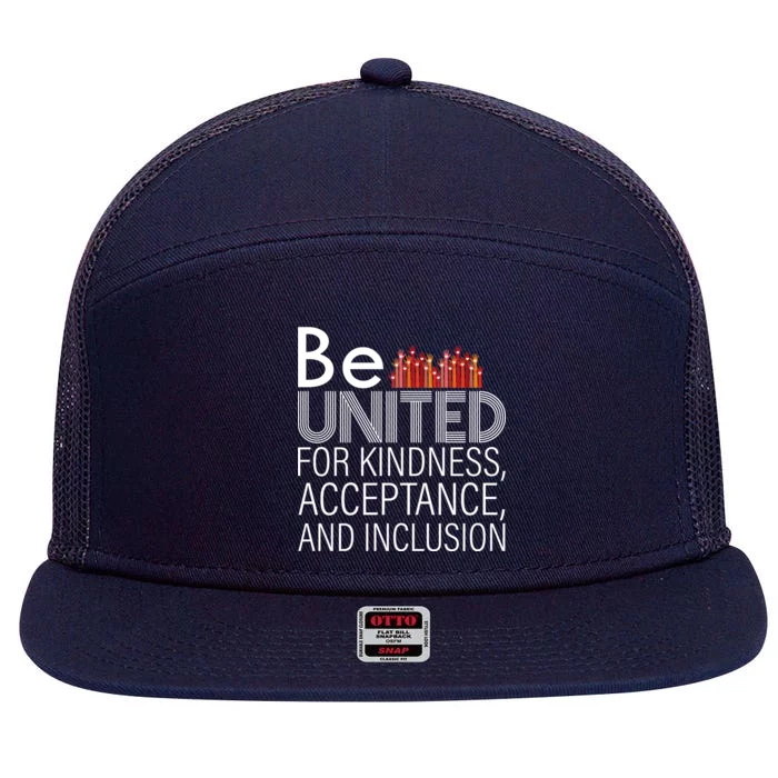 Be United For Kindness 7 Panel Mesh Trucker Snapback Hat