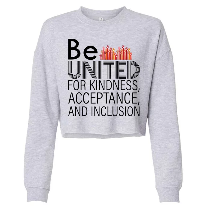 Be United For Kindness Cropped Pullover Crew