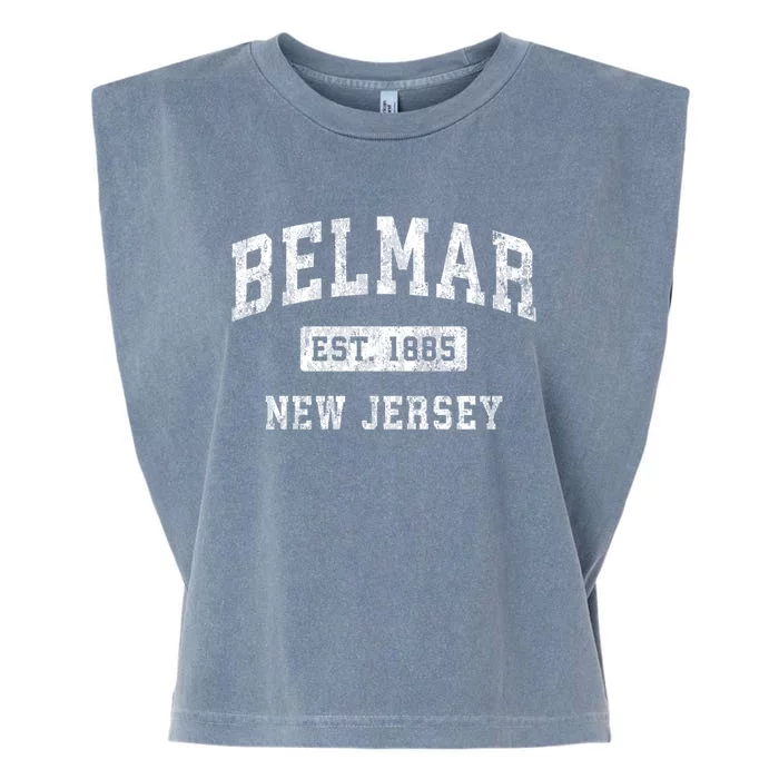 Belmar Est 1885 New Jersey Nj Vintage Established Sports Design Garment-Dyed Women's Muscle Tee