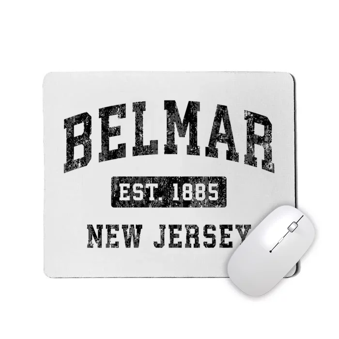 Belmar Est 1885 New Jersey Nj Vintage Established Sports Design Mousepad