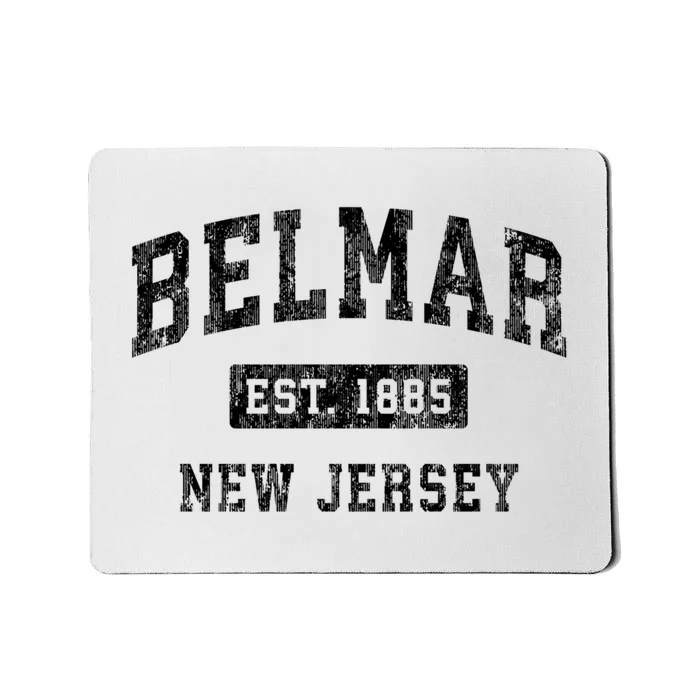 Belmar Est 1885 New Jersey Nj Vintage Established Sports Design Mousepad