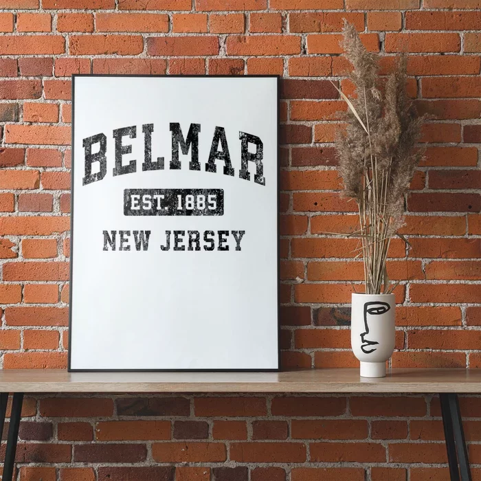 Belmar Est 1885 New Jersey Nj Vintage Established Sports Design Poster