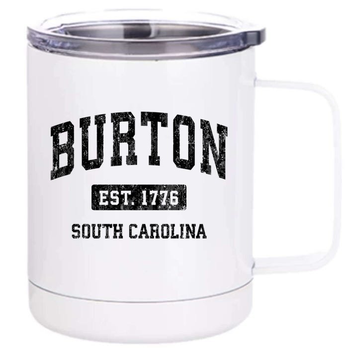 Burton Est 1776 South Carolina Sc Vintage Established Athletic Sports Design Front & Back 12oz Stainless Steel Tumbler Cup