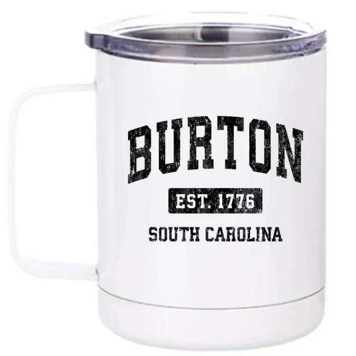 Burton Est 1776 South Carolina Sc Vintage Established Athletic Sports Design Front & Back 12oz Stainless Steel Tumbler Cup