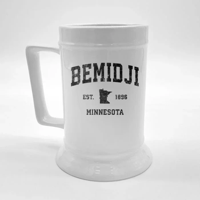 Bemidji Est 1896 Minnesota Mn Vintage Sports Design Front & Back Beer Stein