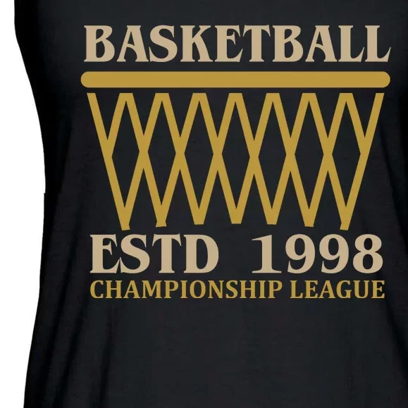 Basketball Estd 1998 Ladies Essential Flowy Tank