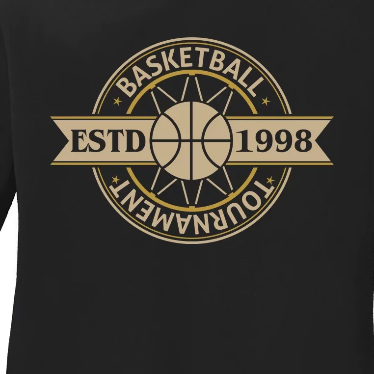 Basketball Estd 1998 Ladies Long Sleeve Shirt