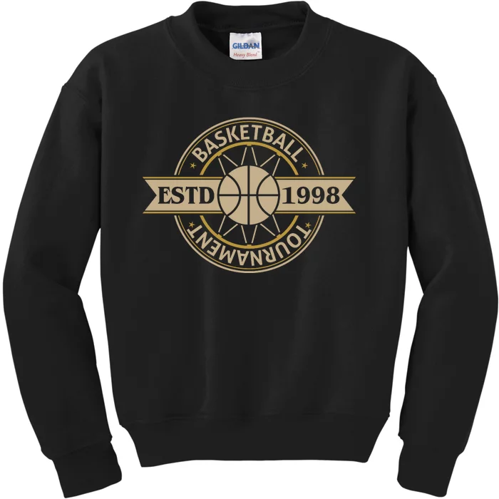 Basketball Estd 1998 Kids Sweatshirt