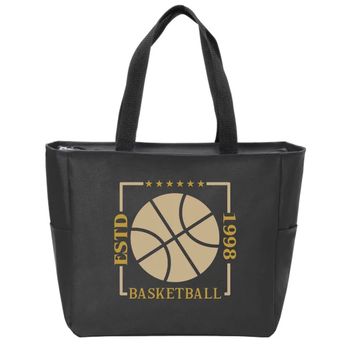 Basketball Estd 1998 Zip Tote Bag