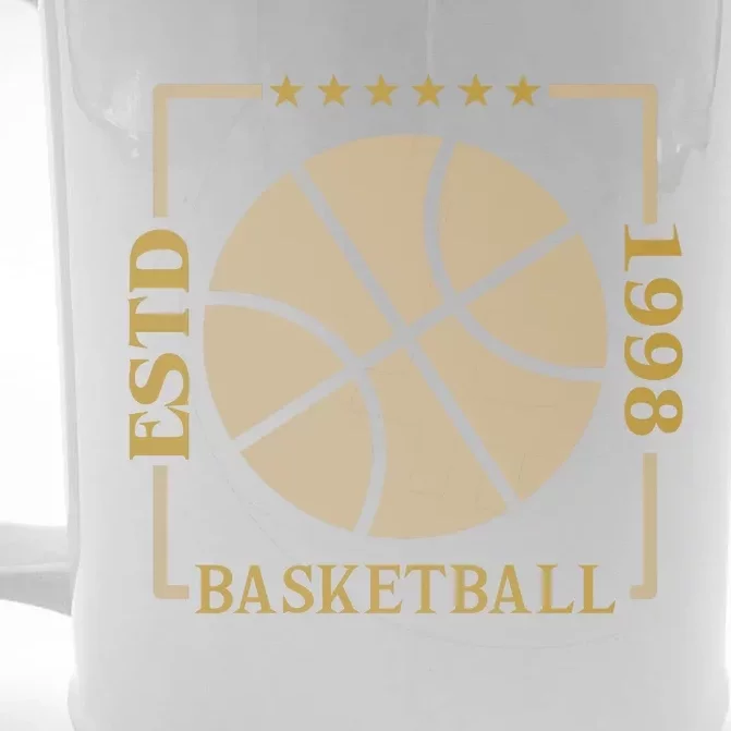 Basketball Estd 1998 Front & Back Beer Stein