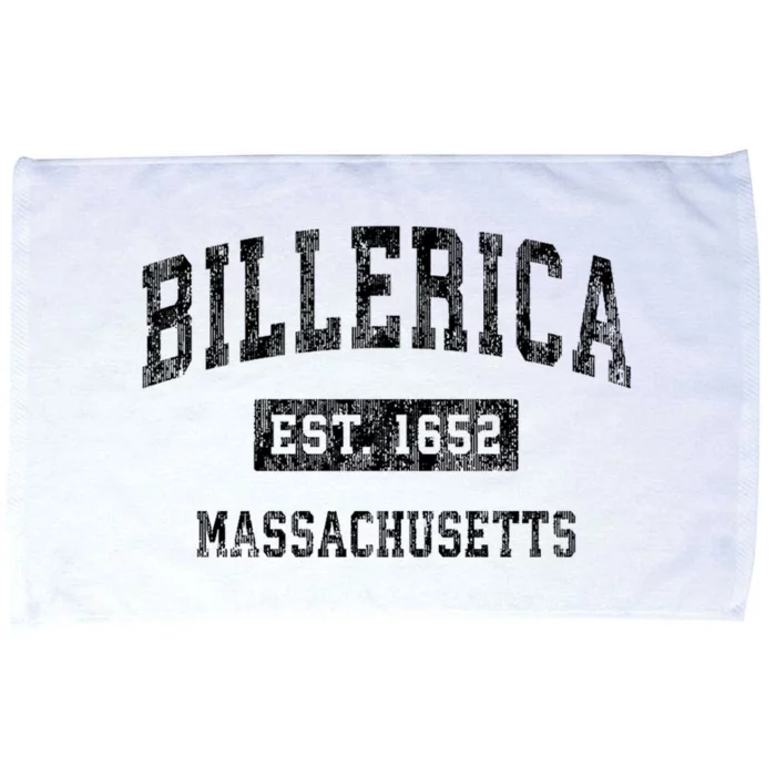 Billerica Est 1652 Massachusetts Ma Vintage Established Sports Design Microfiber Hand Towel