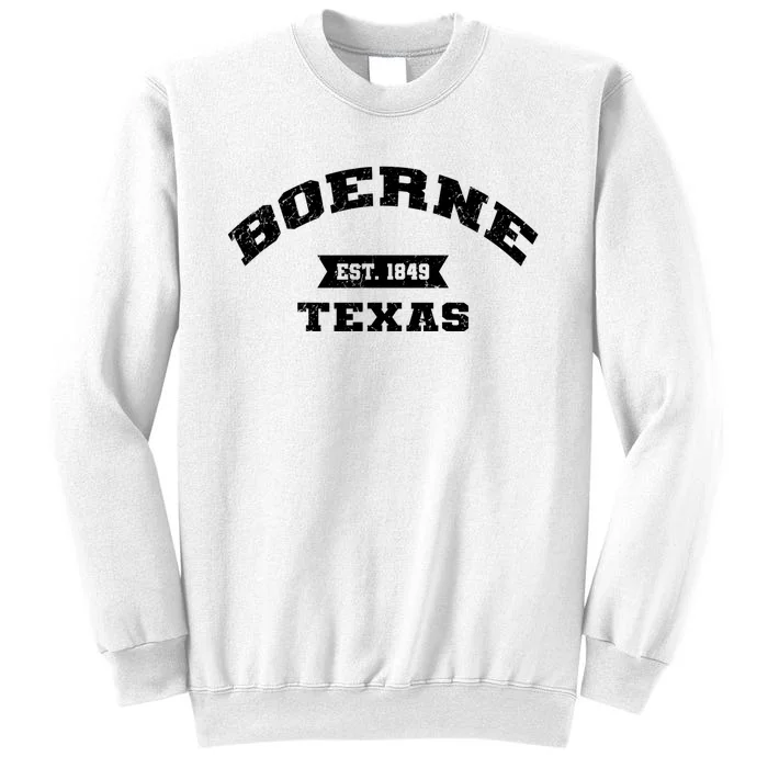 Boerne Est 1849 Texas Tx Vintage Athletic Sports Established Sweatshirt