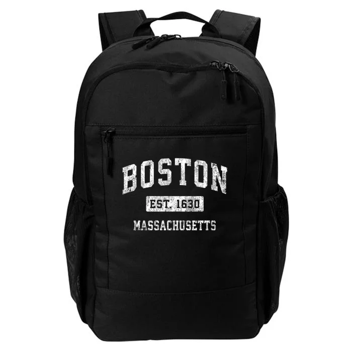 Boston Est 1630 Massachusetts Ma Vintage Established Sports Design Daily Commute Backpack