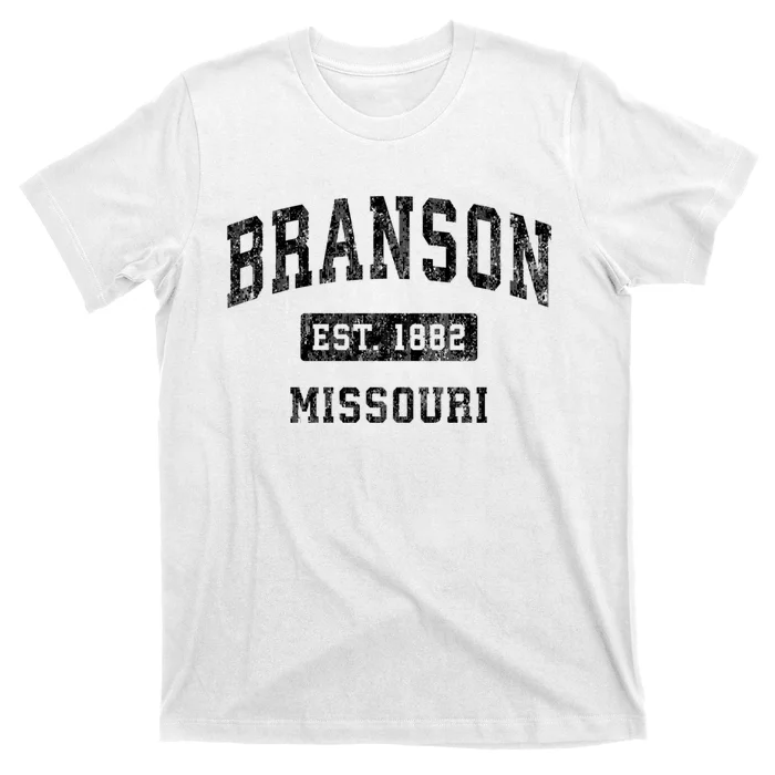 Branson Est 1882 Missouri Mo Vintage Established Sports Design T-Shirt