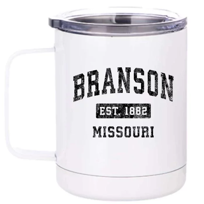 Branson Est 1882 Missouri Mo Vintage Established Sports Design Front & Back 12oz Stainless Steel Tumbler Cup