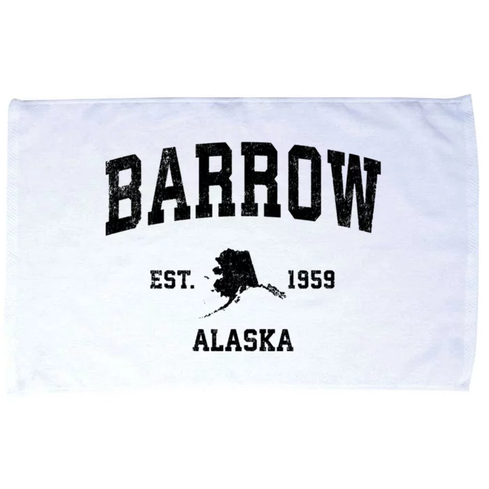 Barrow Est 1959 Alaska Ak Vintage Sports Design Microfiber Hand Towel