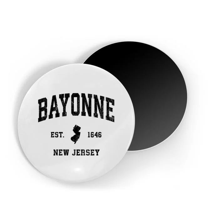 Bayonne Est 1646 New Jersey Nj Vintage Athletic Sports Design Magnet