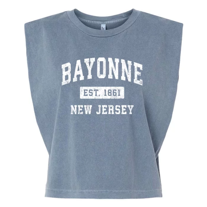 Bayonne Est 1861 New Jersey Nj Vintage Established Sports Design Garment-Dyed Women's Muscle Tee